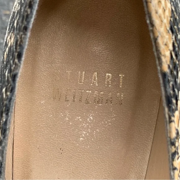 HP 🎉 Stuart Weitzman Designer Snakeskin Heels | Leather Shoes Pointed Toe Pumps - Picture 7 of 8